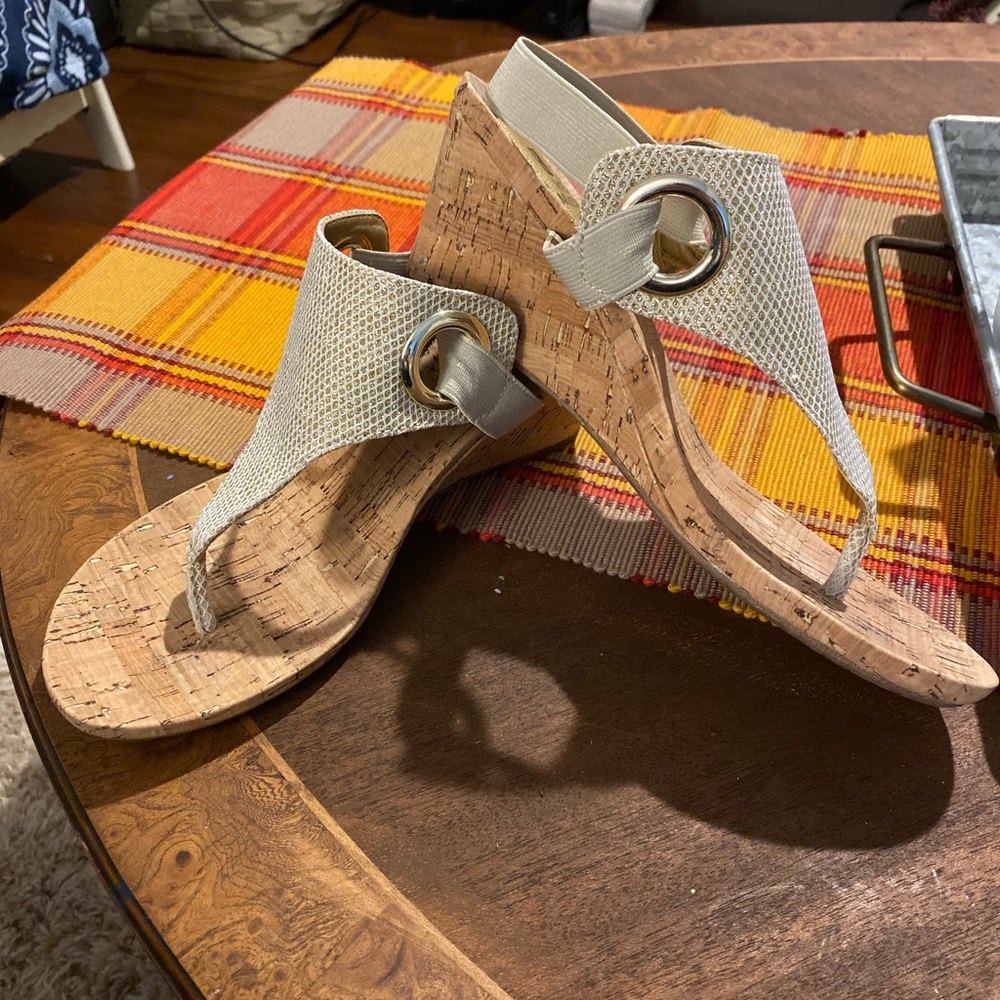 White Mountain Heeled Sandals
